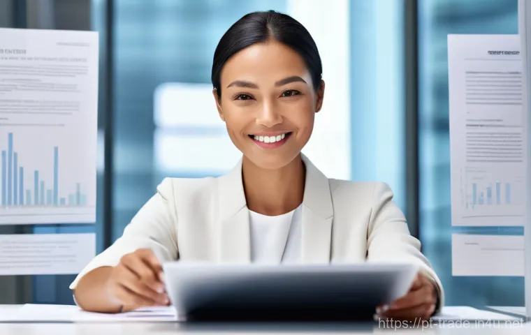 무역 실무에 필요한 소프트웨어 - A diverse team of professionals in a bright, modern office collaborating seamlessly around a large, ... 무역 실무에 필요한 소프트웨어 - A diverse team of professionals in a bright, modern office collaborating seamlessly around a large, ...