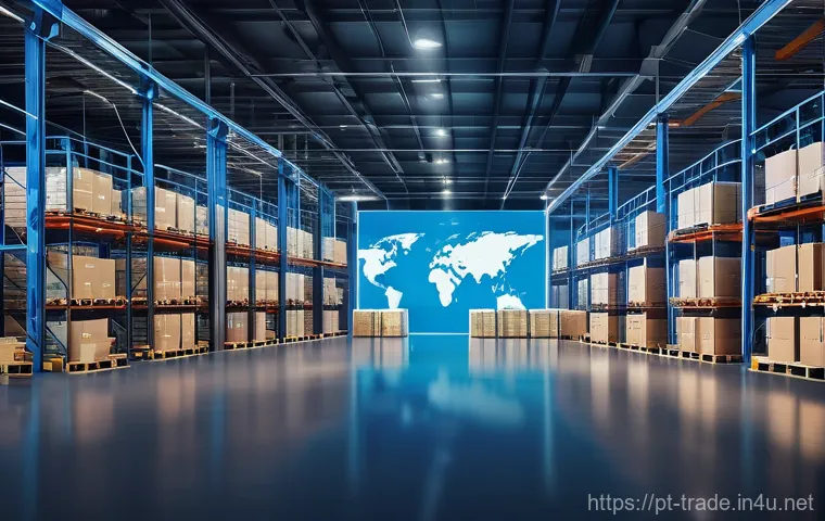 무역 실무에서의 디지털 전환 - **Prompt:** A diverse group of modern business professionals, including men and women wearing contem... 무역 실무에서의 디지털 전환 - **Prompt:** A diverse group of modern business professionals, including men and women wearing contem...