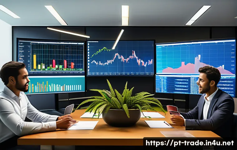 수출입 거래의 주요 리스크와 관리 - A modern corporate office scene showing a diverse group of Brazilian business professionals engaged ...