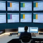 무역 실무자가 꼭 알아야 할 법률 변화 - A modern Brazilian logistics office scene showing a diverse team of professionals collaborating over...